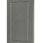 Venice Shaker gray cabinet door with raised panel and frame detail